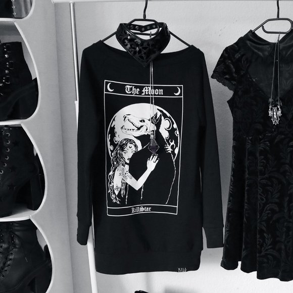 Killstar Sweaters - Killstar Wolf Moon Pullover Sweater 💫 HOST PICK